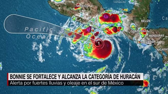 Amenaza con lluvias intensas para los estados de Colima, Guerrero, Jalisco y Michoacán.