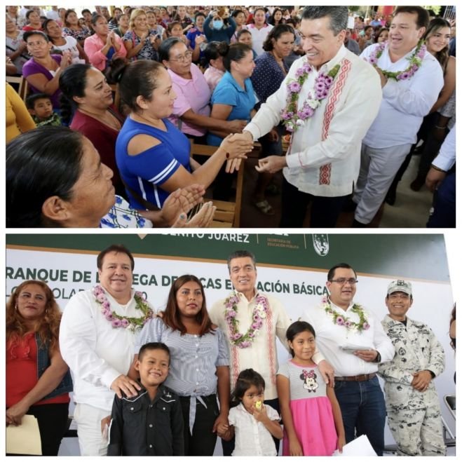 En Villaflores, constata Rutilio Escandón Cadenas arranque de la entrega Becas para el Bienestar “Benito Juárez