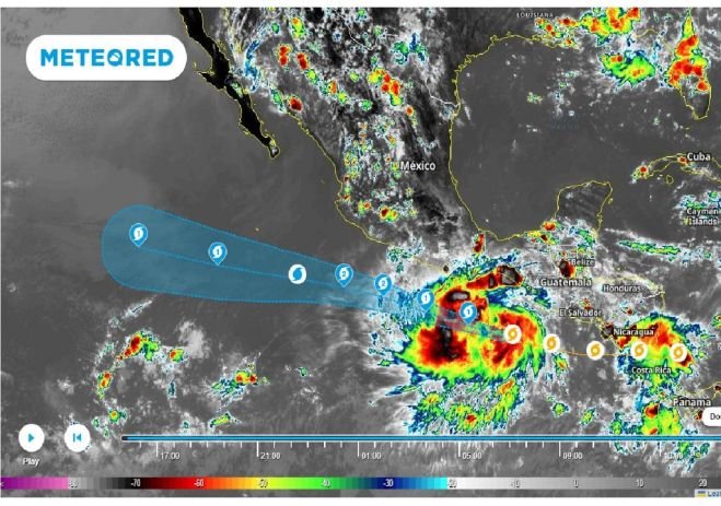 La semana pasada se desarrolló el ciclón Bonnie en el Caribe frente a Centroamérica, cruzando hacia el Pacífico y esta semana se prevén sus efectos indirectos en varias entidades de México, asociado a lluvias y posibles inundaciones.