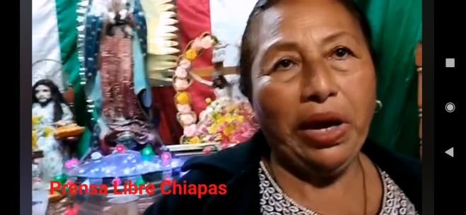 Veneran a virgen de Guadalupe que apareció en un vaso en San Cristóbal de Las Casas