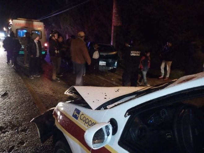 Dos menores heridos deja accidente vehicular en la carretera a San Juan Chamula