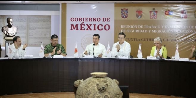 Reunión de trabajo del Gobierno Federal con gobernadores del sur-sureste de México para avanzar en la implementación del Plan de Desarrollo Integral en la Frontera Sur