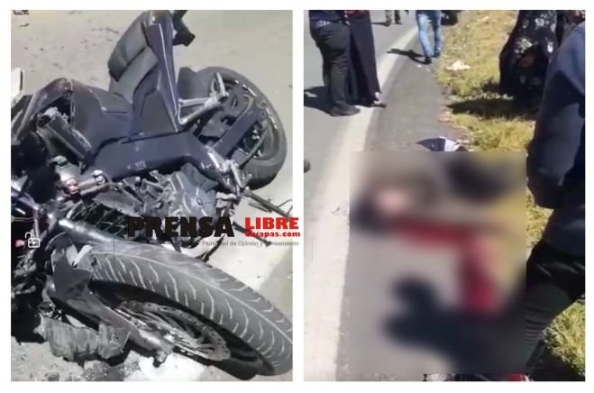 Muere motociclista al accidentarse