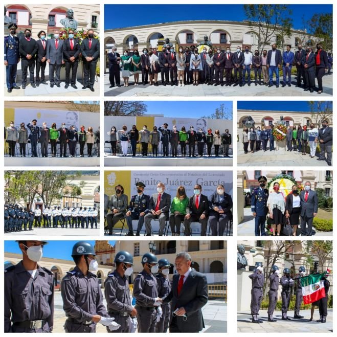 CONMEMORA AYUNTAMIENTO DE SCLC 216 ANIVERSARIO DEL NATALICIO DE BENITO JUÁREZ GARCÍA