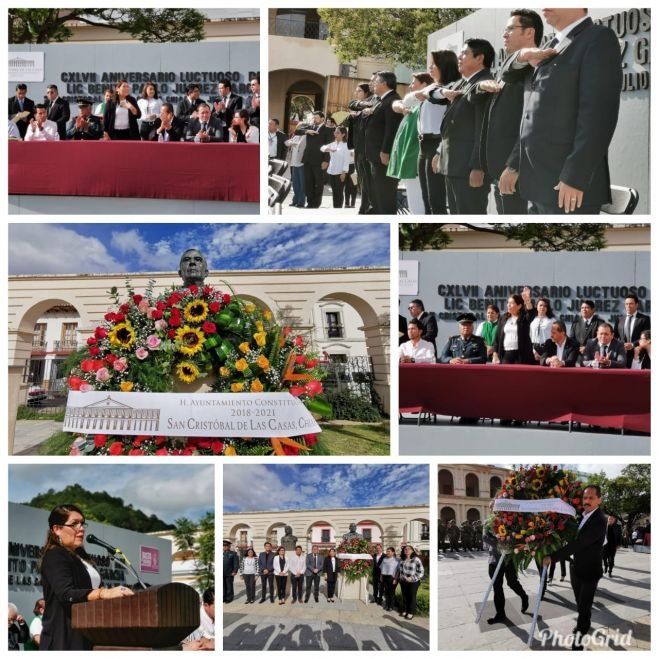 CONMEMORAN EL 147 ANIVERSARIO LUCTUOSO DE BENITO JUÁREZ GARCÍA