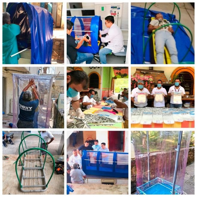 Trabajadores de salud crean equipamiento e insumos para enfrentar el COVID-19
