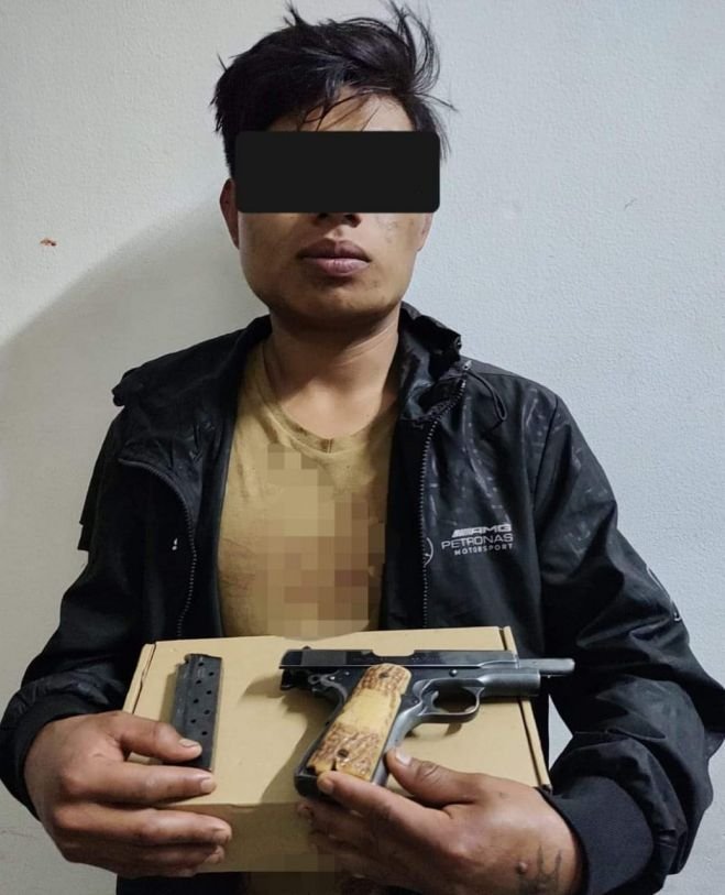 Detiene Policía Municipal a agresor con arma de fuego, dentro de Mercadito 2 de San Cristóbal de Las Casas