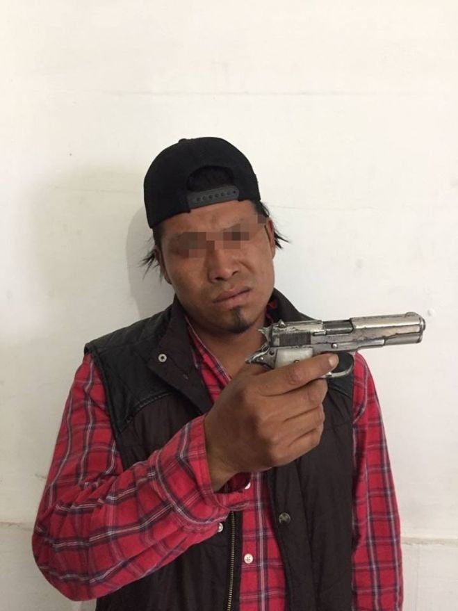 Detienen a sujeto por portación ilegal de arma de fuego