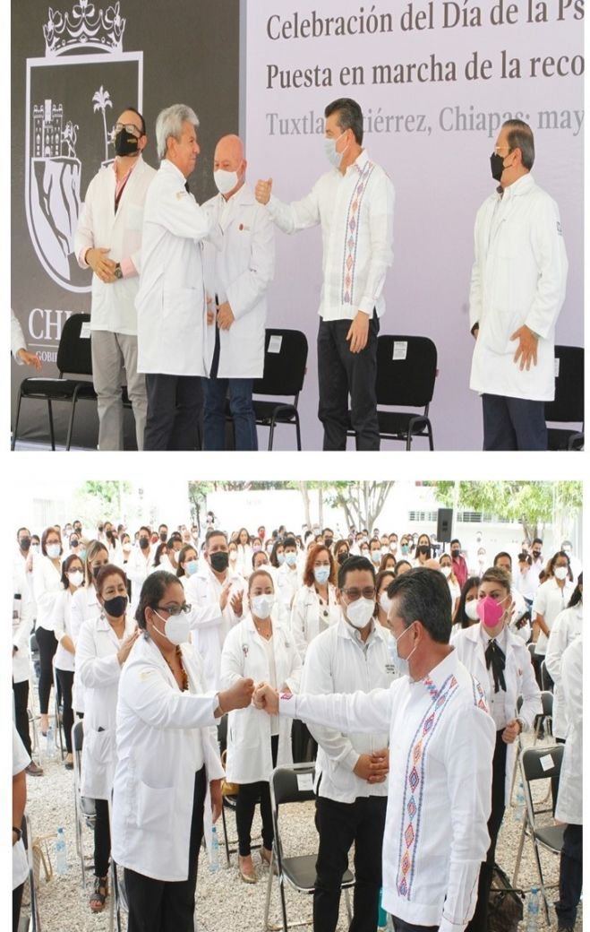Entregan reconocimientos a psic&oacute;logas y psic&oacute;logos de Chiapas por su labor ante la pandemia