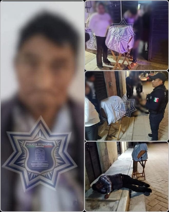 Policía Municipal resguarda a persona en situación de vulnerabilidad en la colonia Morelos