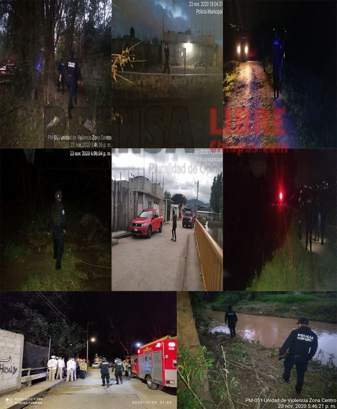 CONTINÚA BÚSQUEDA DE MENOR QUE CAYÓ AL RÍO EN EL TIVOLI