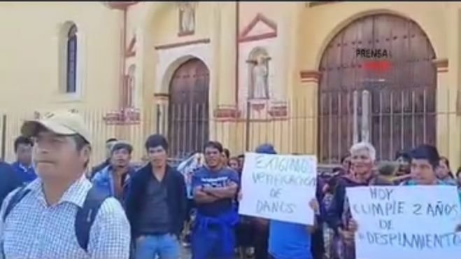 Se cumplen dos años de que 68 familias de Santa Martha, Chenalhó, fueron desplazados
