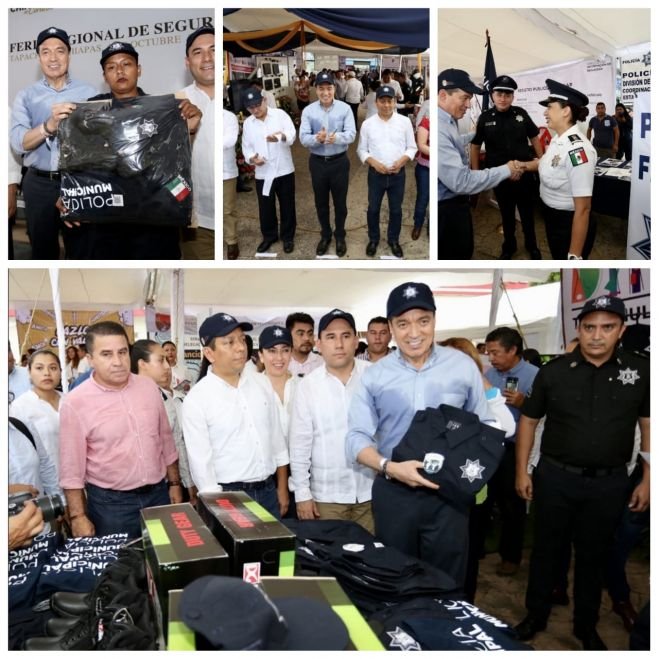 Inaugura Rutilio Escand&oacute;n Feria de Seguridad y Justicia en Tapachula