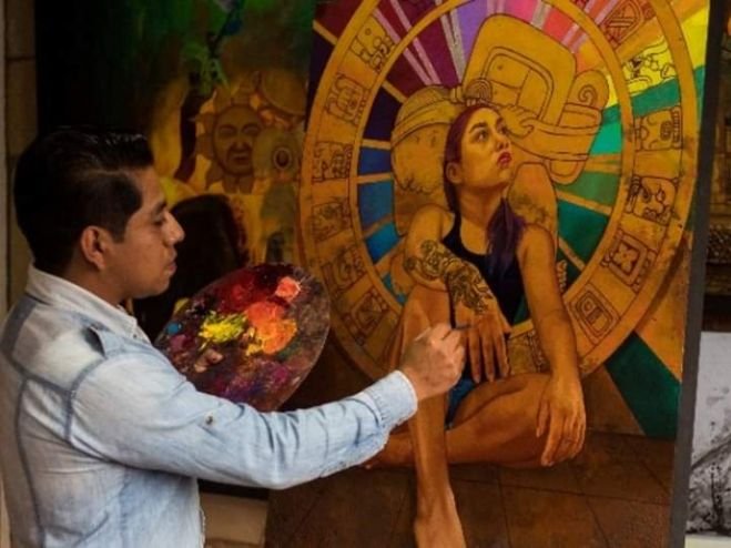 INAUGURAN OBRA PICT&Oacute;RICA  KUXUL JBAKETAL "MI CUERPO VIVE"