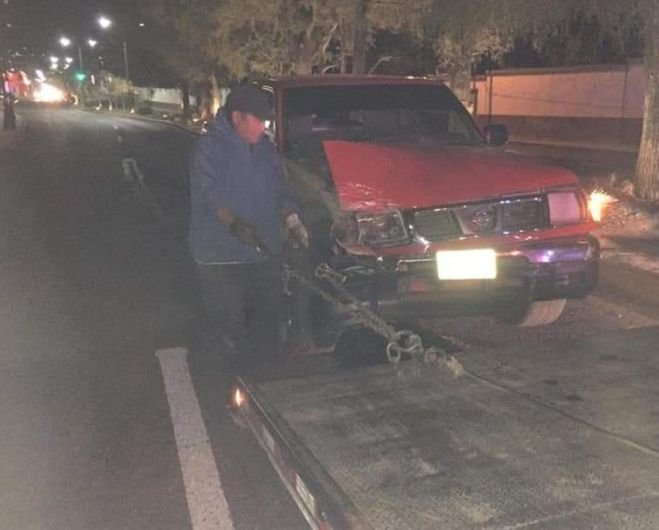 P&eacute;rdidas materiales deja accidente de tr&aacute;nsito en San Crist&oacute;bal de Las Casas 