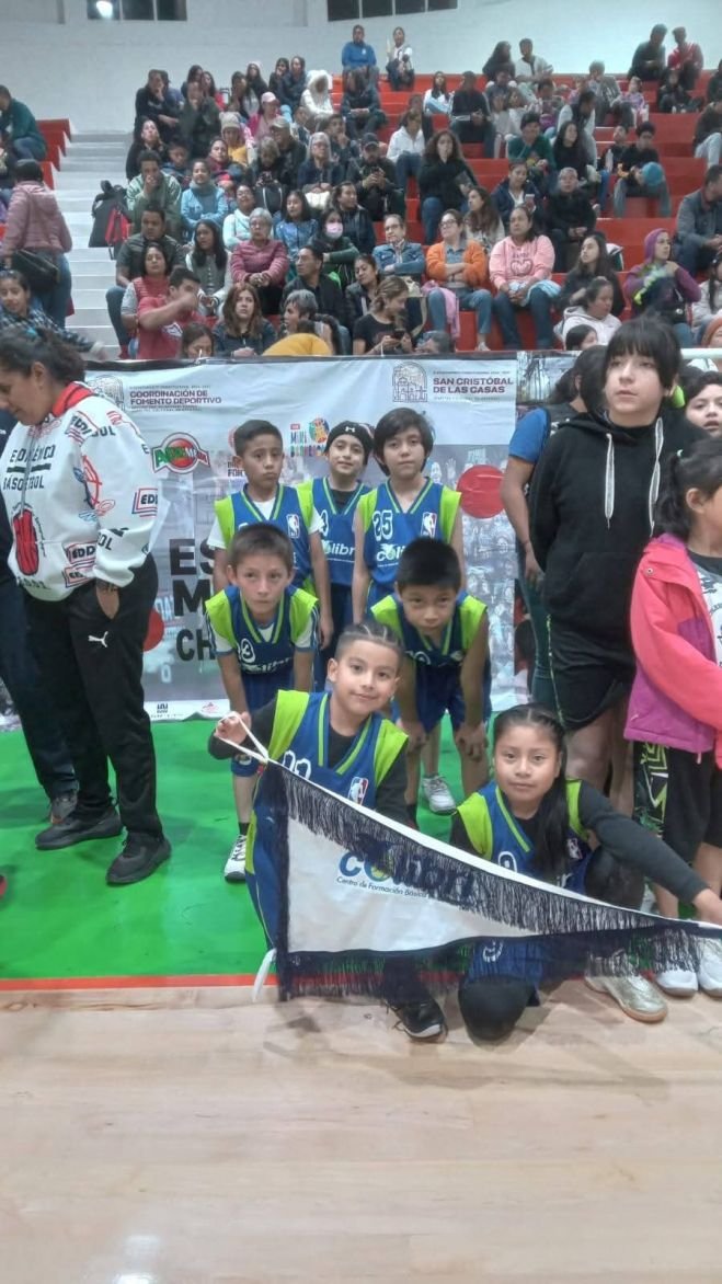 EXITOSA DEMOSTRACIÓN DE MINI BASQUETBOL INFANTIL EN SAN CRISTÓBAL DE LAS CASAS, CHIAPAS 2025