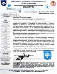 M&eacute;dicos piden cambiar sem&aacute;foro en Chiapas