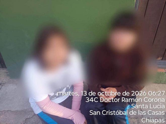 Fueron encontradas en San Cristóbal de Las Casas y recibieron atención médica y psicológica.