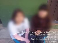 Fueron encontradas en San Crist&oacute;bal de Las Casas y recibieron atenci&oacute;n m&eacute;dica y psicol&oacute;gica.