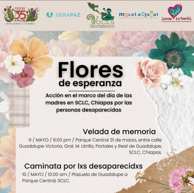 Realizarán actividades por las personas desaparecidas