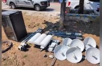FGE desmantela antena receptora de im&aacute;genes de c&aacute;maras de video vigilancia, utilizada por la delincuencia organizada