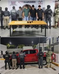 Detiene a cuatro del CJNG en el Tramo Tuxtla-San Crist&oacute;bal de Las Casas.