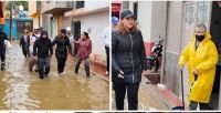 Recorre la presidenta Fabiola Ricci colonias inundadas en San Crist&oacute;bal