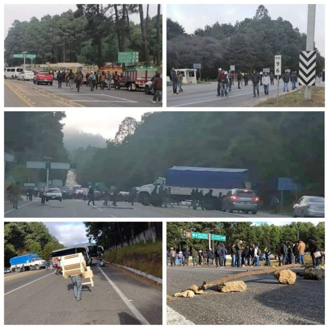 Bloquean carretera federal para exigir la liberaci&oacute;n de un l&iacute;der de Teopisca