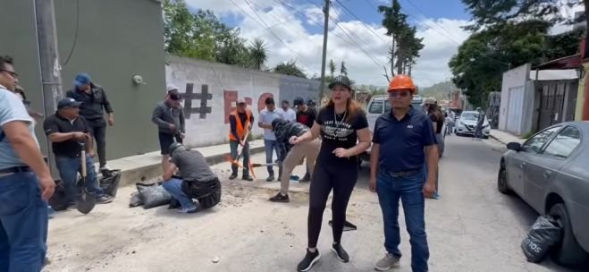 Inicia programa de bacheo en frío en San Cristóbal de Las Casas