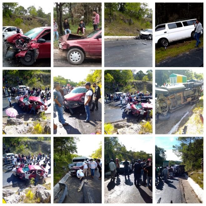 TRES LESIONADOS DEJA FUERTE ACCIDENTE EN LA CARRETERA TEOPISCA-SCLC
