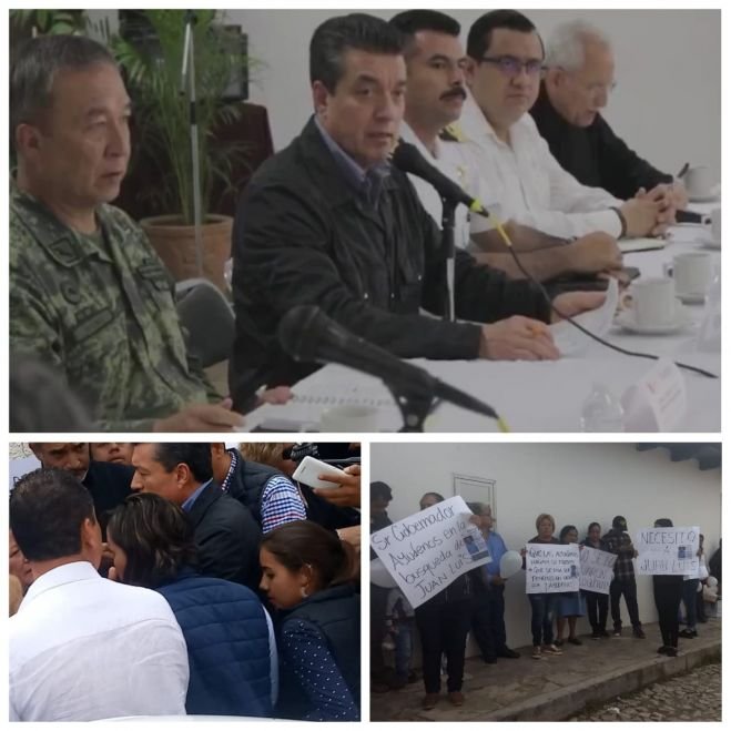 Gobernador atiende a familiares de Juan Luis secuestrado desde hace 15 d&iacute;as