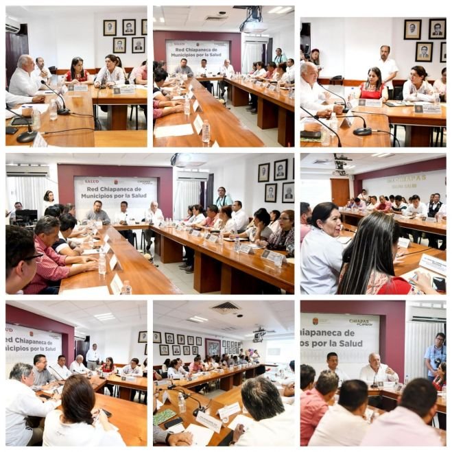 Asiste presidenta Jer&oacute;nima Toledo a reuni&oacute;n de la Red Chiapaneca de Municipios por la Salud y Autoridades de la Secretar&iacute;a de Salud del Estado