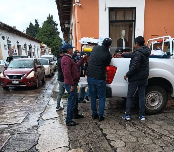 Operativo para el retiro de vendedores ambulantes en SCLC