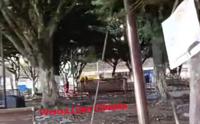 Parque de Altamirano repleto de basura
