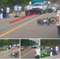 Motociclista gravemente lesionado al ser atropellado en la de cuota