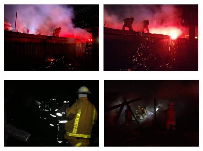 Voraz incendio consume vivienda en Agua de Pajarito