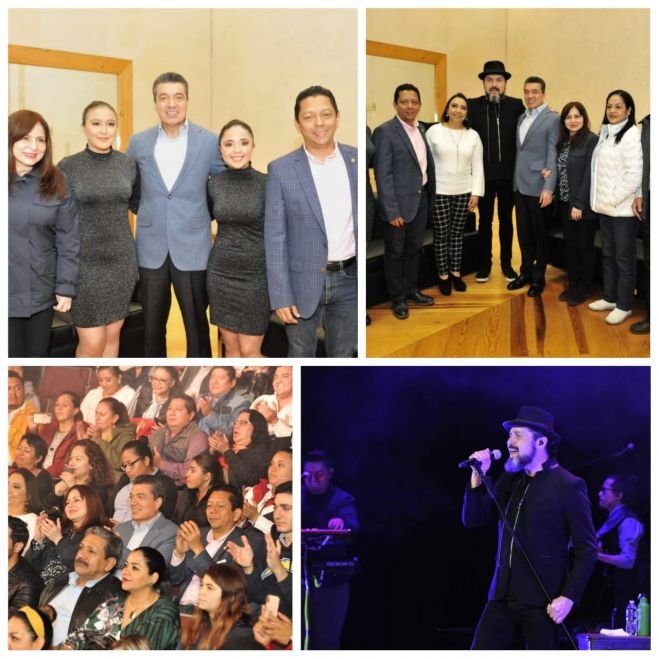 Asiste Rutilio Escand&oacute;n a concierto de Reyli Barba a beneficio del CENTRA en SCLC