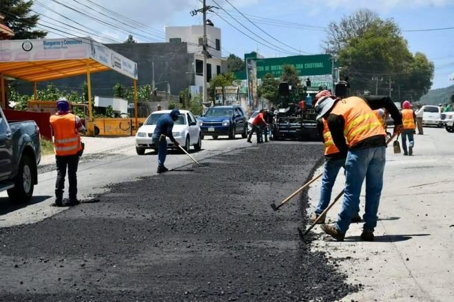 Inicia reencarpetamiento de la carretera San Cristóbal–Chamula