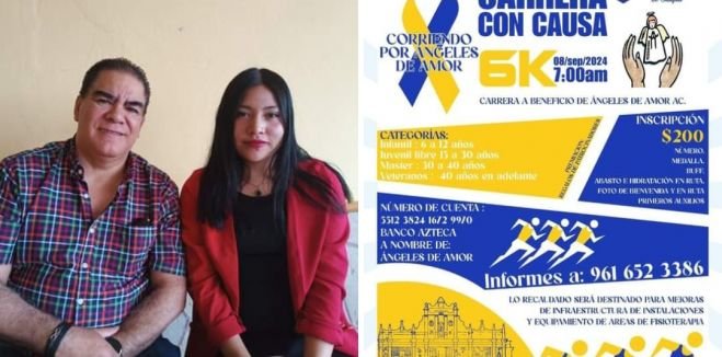 Realizarán carrera a beneficio de "Ángeles de Amor"