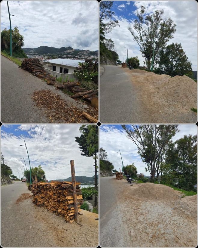 Ciudadanos denuncian obstrucción de la vía pública en el Cerrito de San Cristóbal