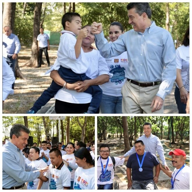 Junto a ni&ntilde;as, ni&ntilde;os y j&oacute;venes, conmemora Rutilio Escand&oacute;n D&iacute;a Internacional de las Personas con Discapacidad