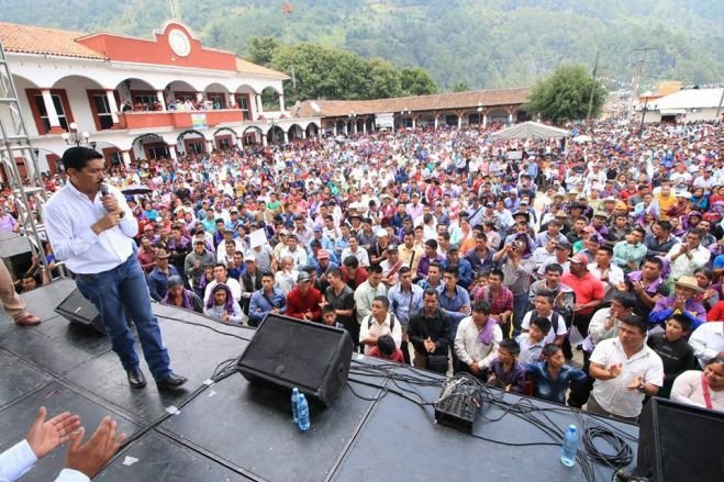 La fuerza electoral de Mover a Chiapas  en Tenejapa con Fernando Castellanos