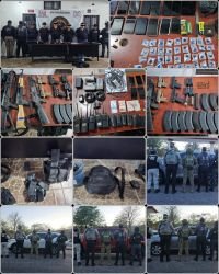 Detiene SSP en flagrancia a seis personas con armas y presunta droga en Chiapa de Corzo