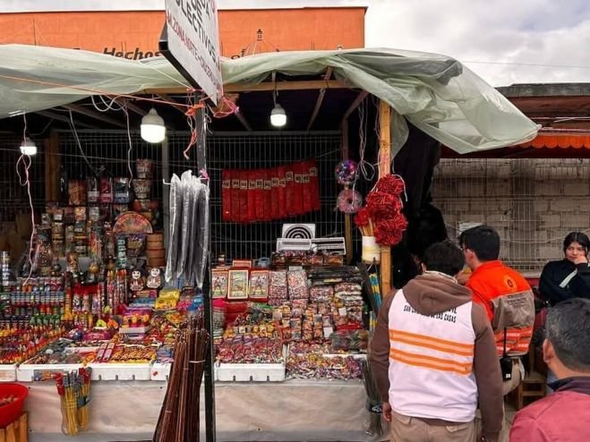 Verifican locales con ventas de pirotecnia en Merponorte