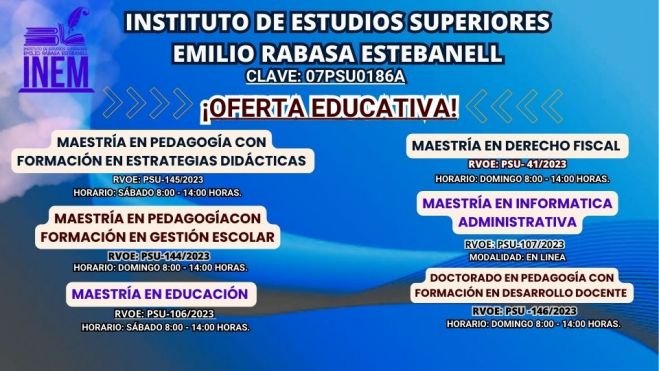 El Instituto Emilio Rabasa Estebanell: Formando Líderes del Futuro con Maestrías y Doctorados de Alta Calidad
