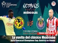 El fervor del f&uacute;tbol mexicano alcanzar&aacute; su punto m&aacute;s alto hoy 13 de marzo, cuando el Club Am&eacute;rica se enfrente a las Chivas Guadalajara en un emocionante partido de vuelta de los Octavos de Final de la Concacaf Champions Cup 2024. 