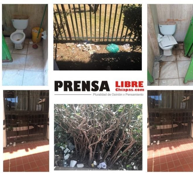CÓMO BASURERO LUCEN LAS INSTALACIONES DE LA UNIDAD ADMINISTRATIVA