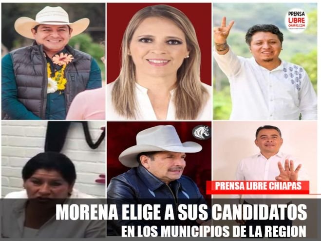 MORENA ELIGE A SUS CANDIDATOS EN LOS MUNICIPIOS DE LA REGION.