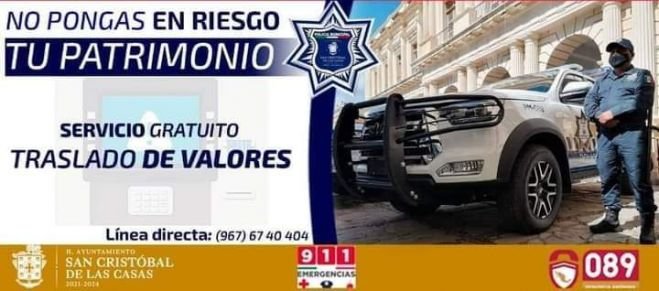 Policía Municipal refrenda apoyo a cuentahabientes para cuidar aguinaldo