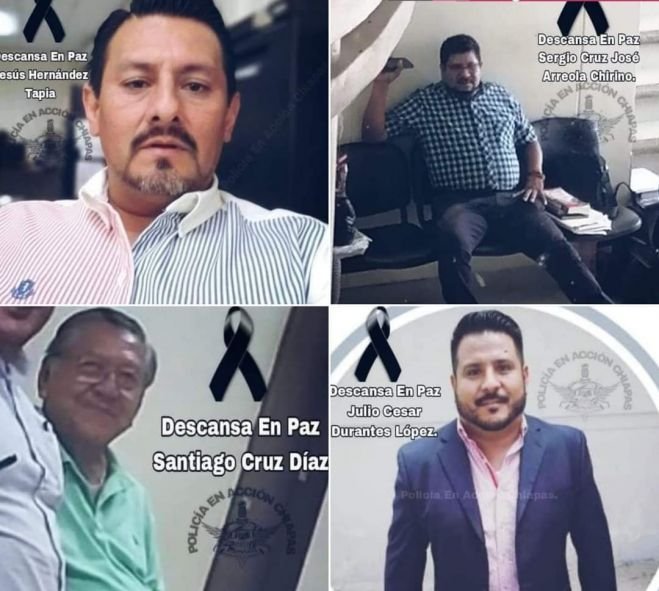 CUATRO FISCALES DEL MP PIERDEN LA VIDA EN FATAL ACCIDENTE EN CHIAPAS.